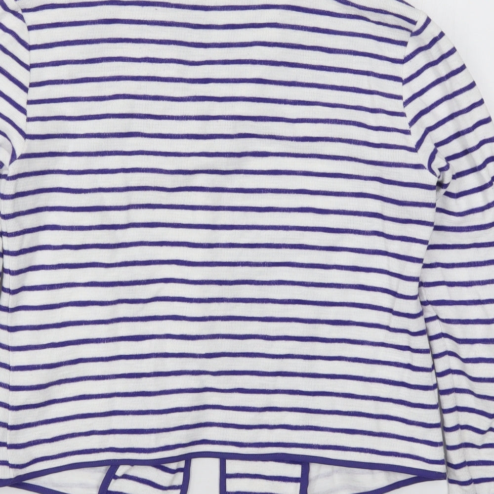 Joules Womens Blue Striped  Jacket  Size 10