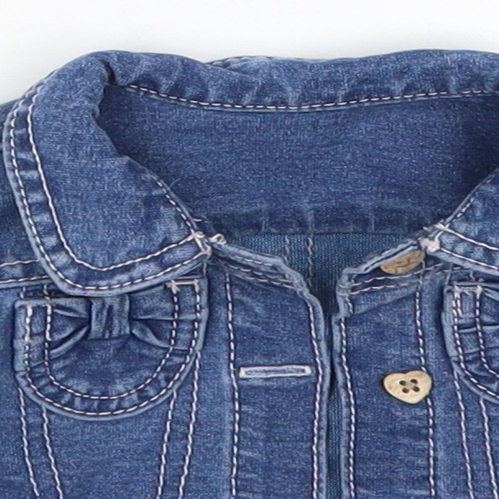 George Girls Blue  Denim Jacket  Size 0-3 Months