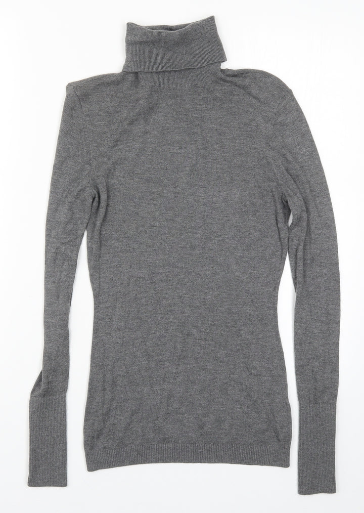 H&M Womens Grey  Knit Pullover Jumper Size XS