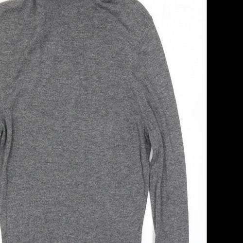 H&M Womens Grey  Knit Pullover Jumper Size XS