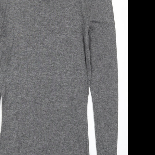 H&M Womens Grey  Knit Pullover Jumper Size XS