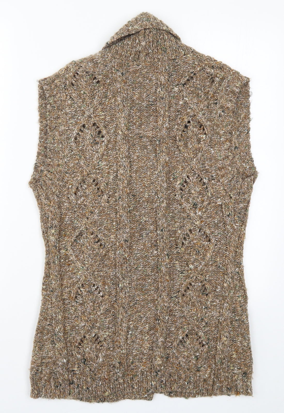 Soon Womens Brown  Knit Cardigan Jumper Size 14
