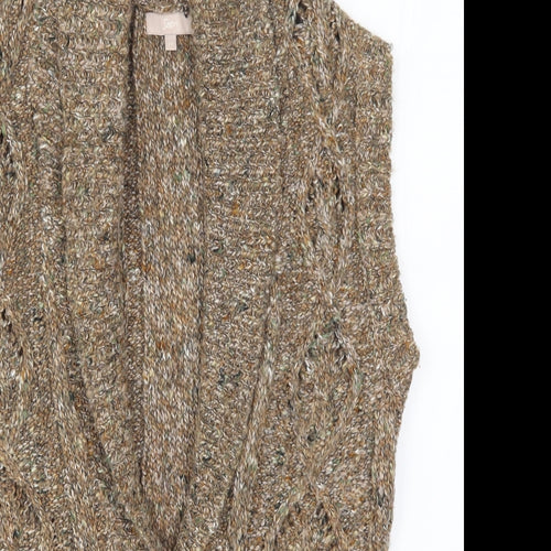 Soon Womens Brown  Knit Cardigan Jumper Size 14