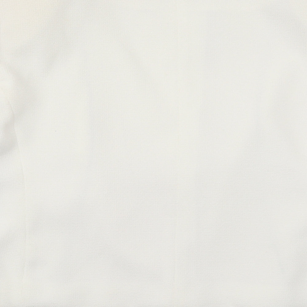 Marks and Spencer Womens White   Pea Coat Coat Size 20