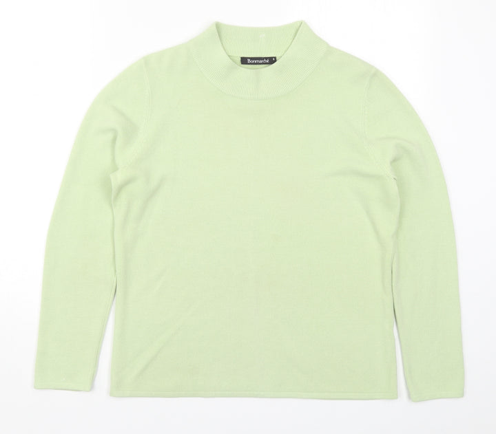Bonmarché Womens Green Knit Pullover Jumper Size S