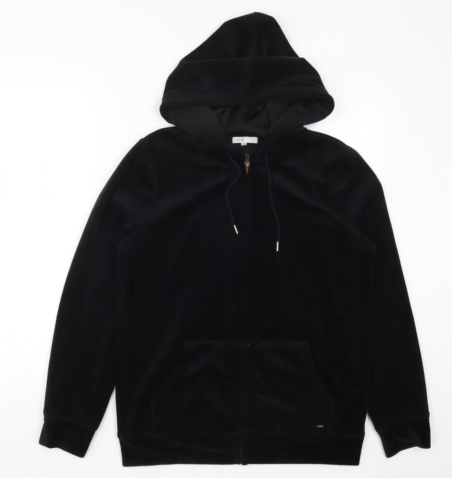 F&F Womens Black   Full Zip Hoodie Size 14