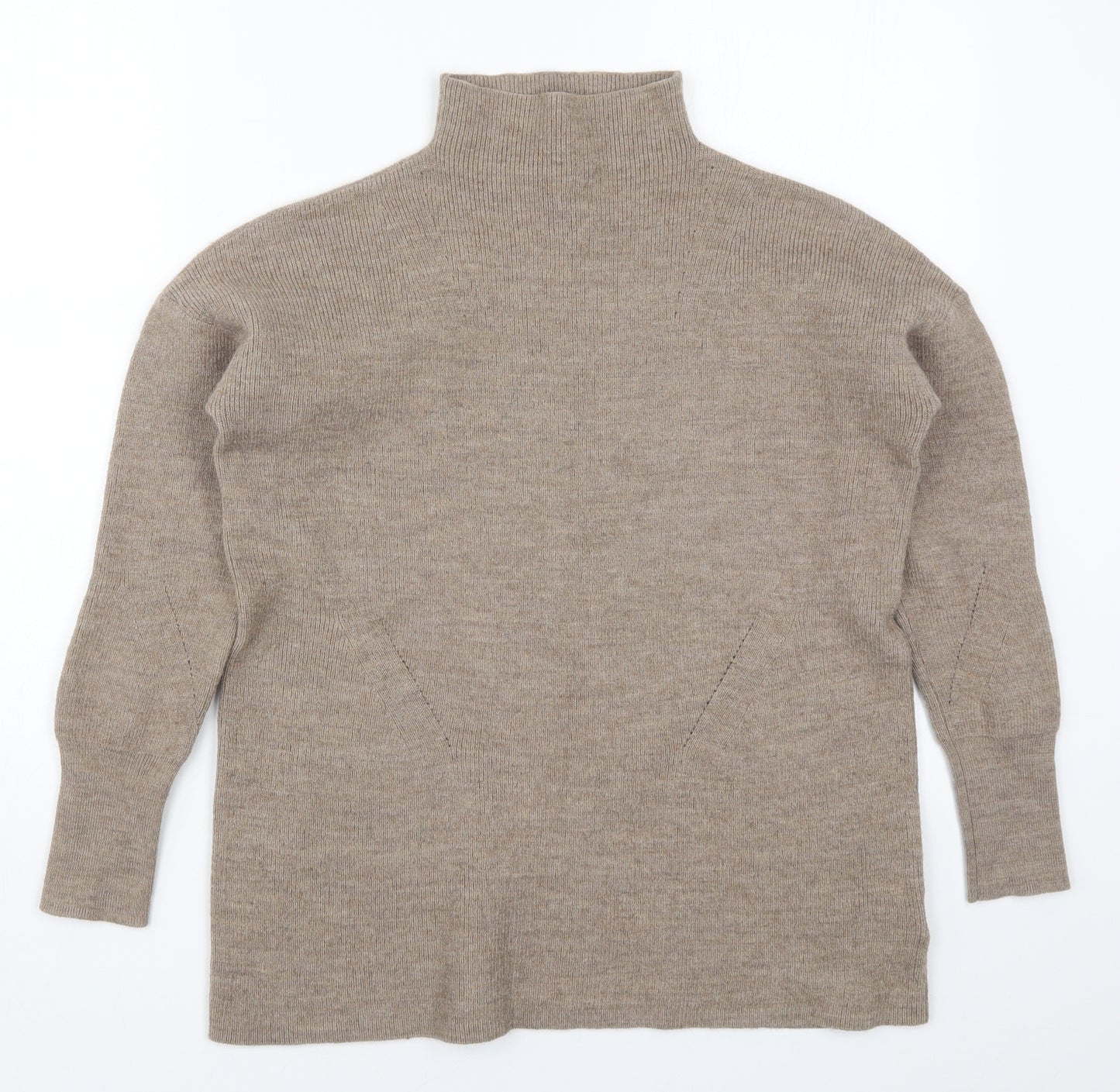 Rachel Zoe Womens Beige  Knit Pullover Jumper Size L