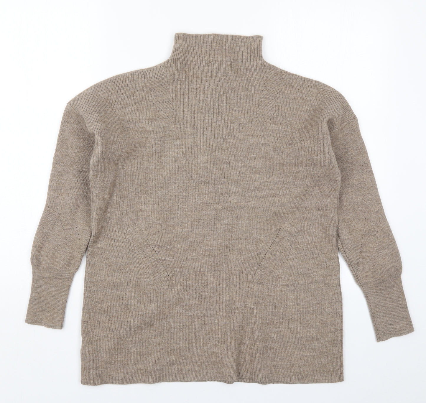 Rachel Zoe Womens Beige  Knit Pullover Jumper Size L