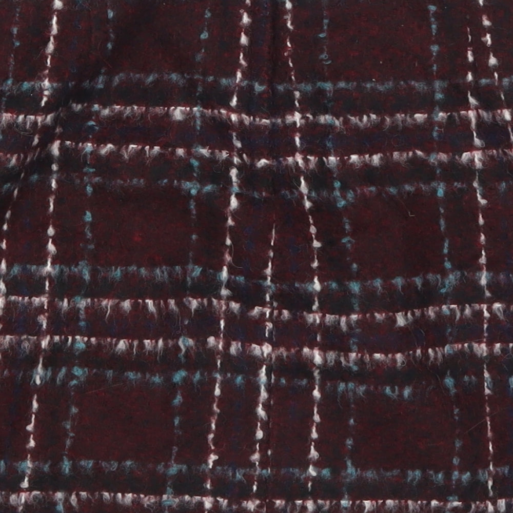 New Look Womens Red Check  Mini Skirt Size 6