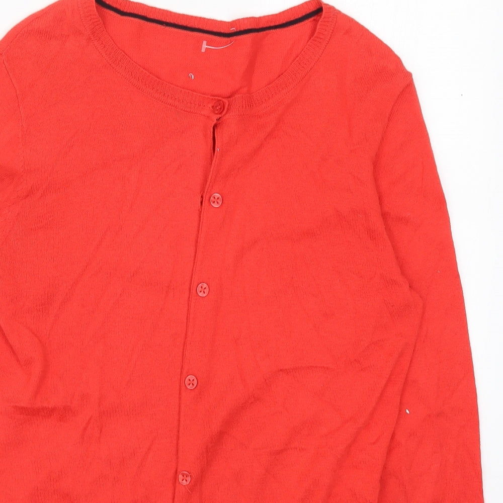 Oasis Womens Red  Knit Cardigan Jumper Size S