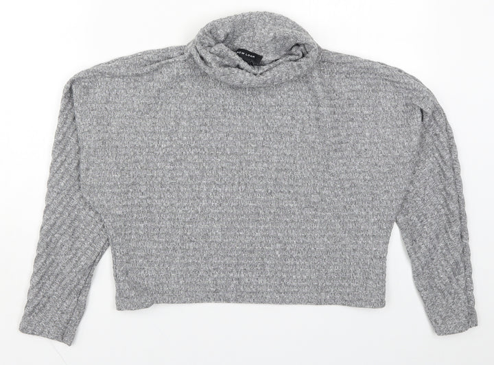 New Look Womens Grey Pullover Jumper Size S