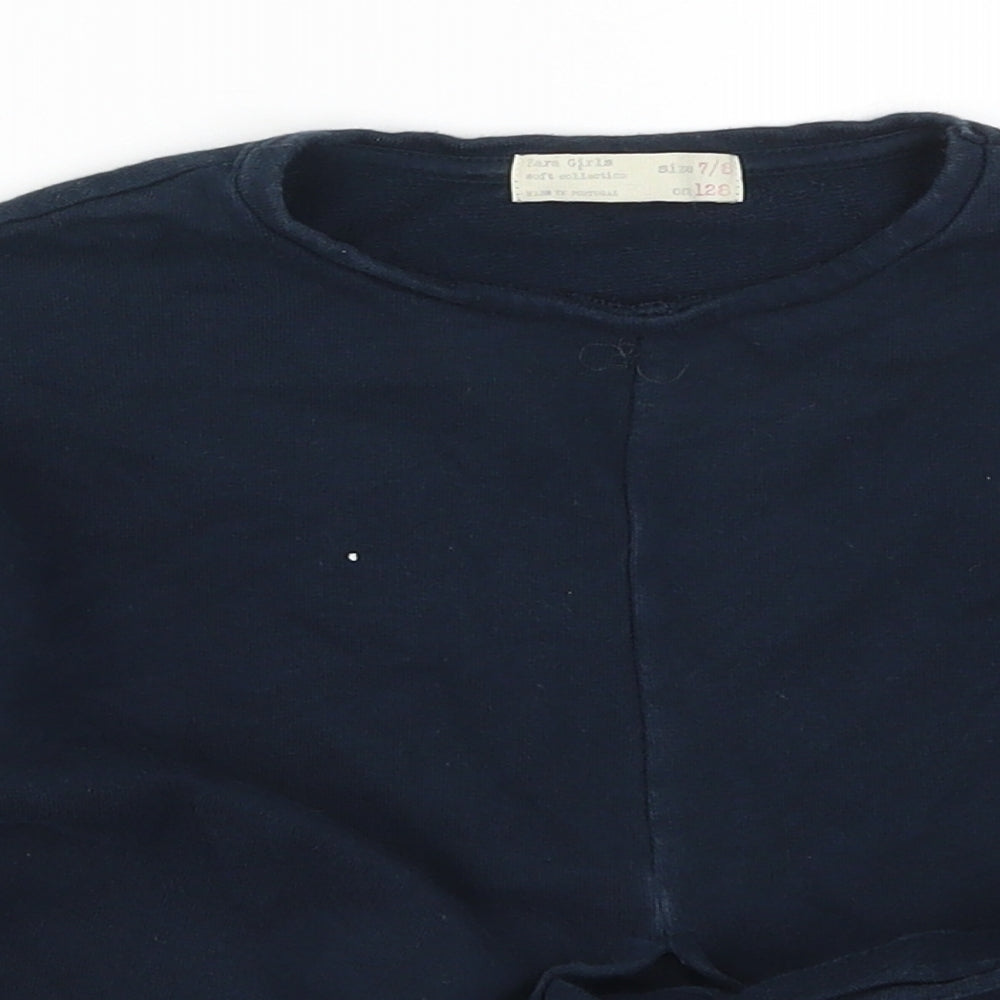 Zara Girls Blue   Pullover Sweatshirt Size 7-8 Years
