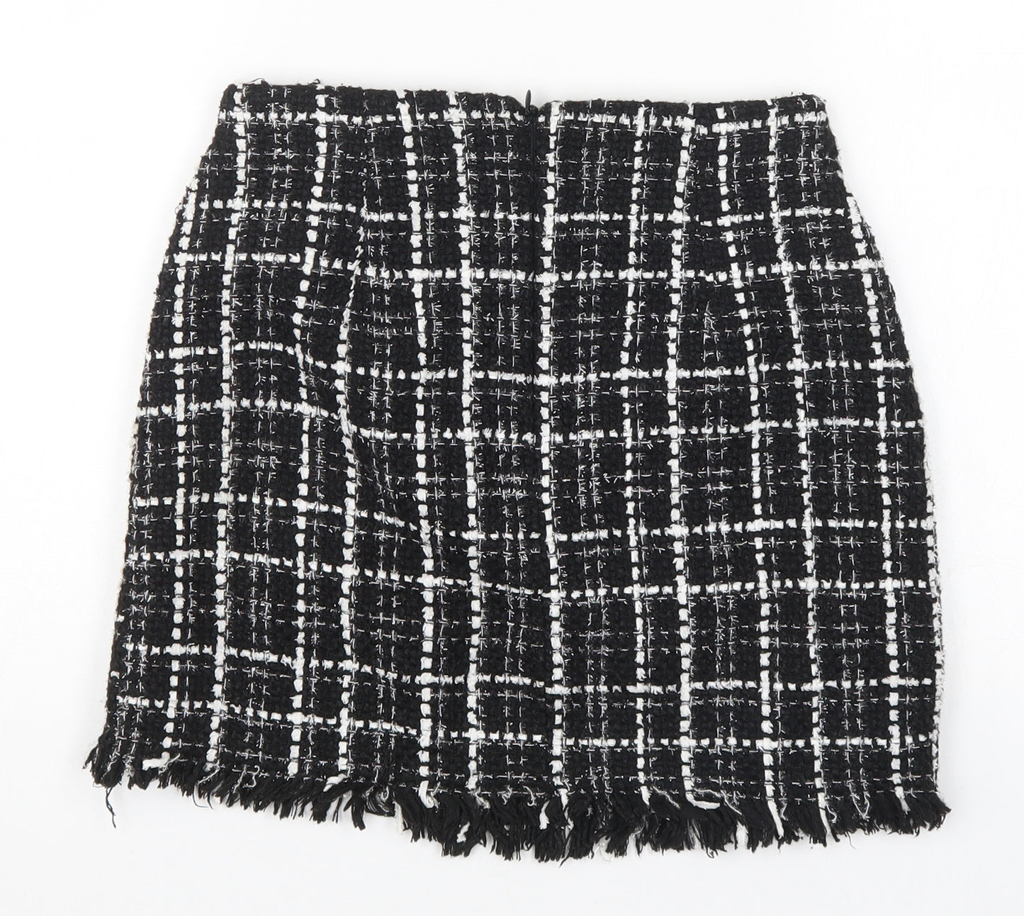 Primark Womens Black Check  Mini Skirt Size 6