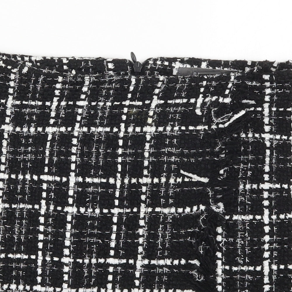 Primark Womens Black Check  Mini Skirt Size 6