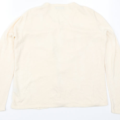 Bonmarché Womens Beige  Knit Cardigan Jumper Size M