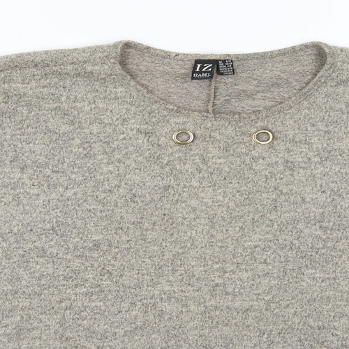 Izabel Womens Beige   Basic T-Shirt Size 8