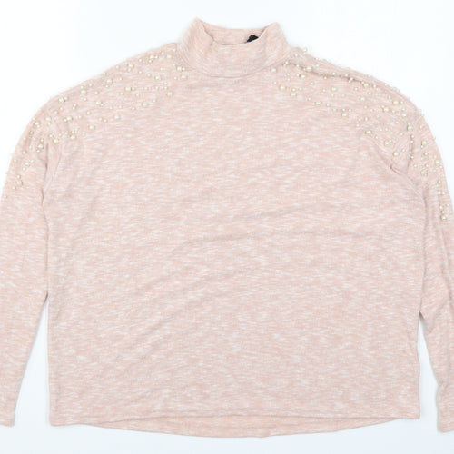 H&M Womens Pink   Pullover Jumper Size S