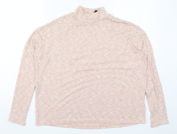 H&M Womens Pink   Pullover Jumper Size S