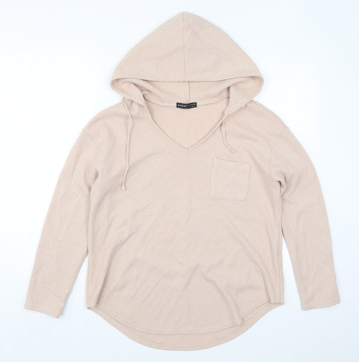 SheIn Womens Pink Pullover Hoodie Size L