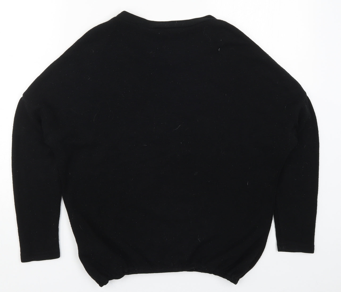 New Look Girls Black   Basic T-Shirt Size 12-13 Years  - Skull