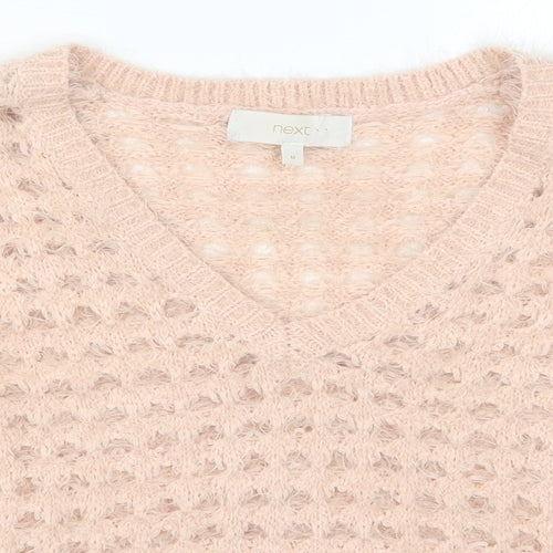 NEXT Womens Pink  Knit Pullover Jumper Size M