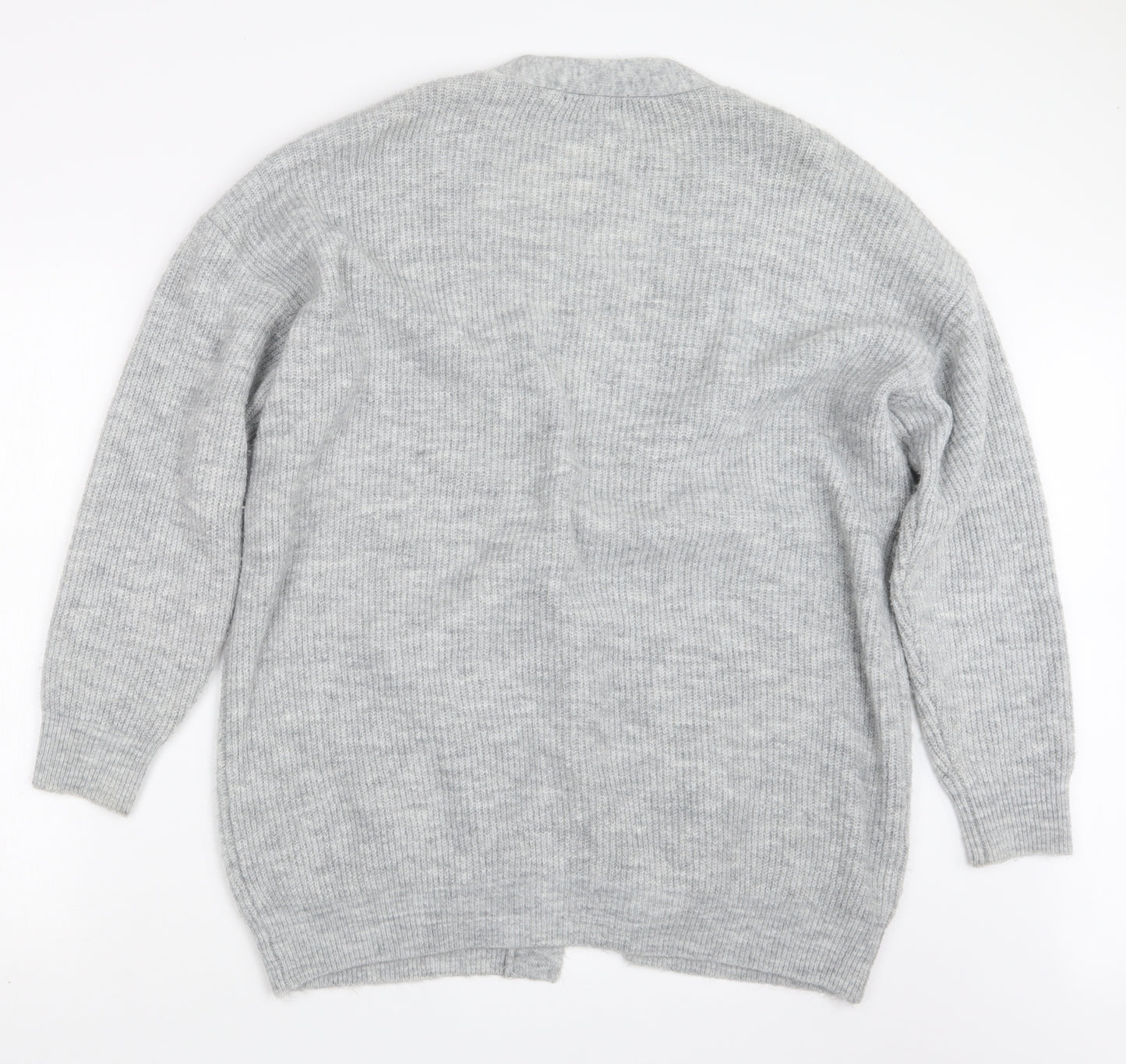 George Mens Grey  Knit Cardigan Jumper Size M