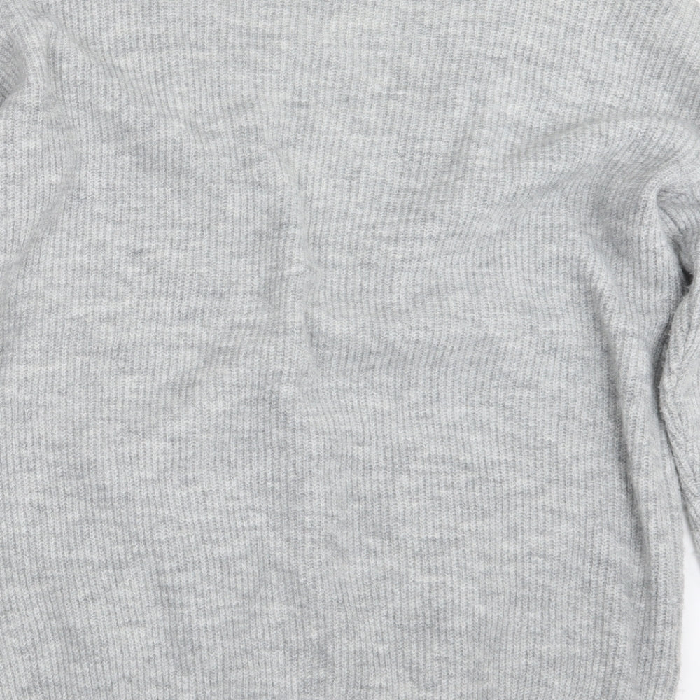 George Mens Grey  Knit Cardigan Jumper Size M
