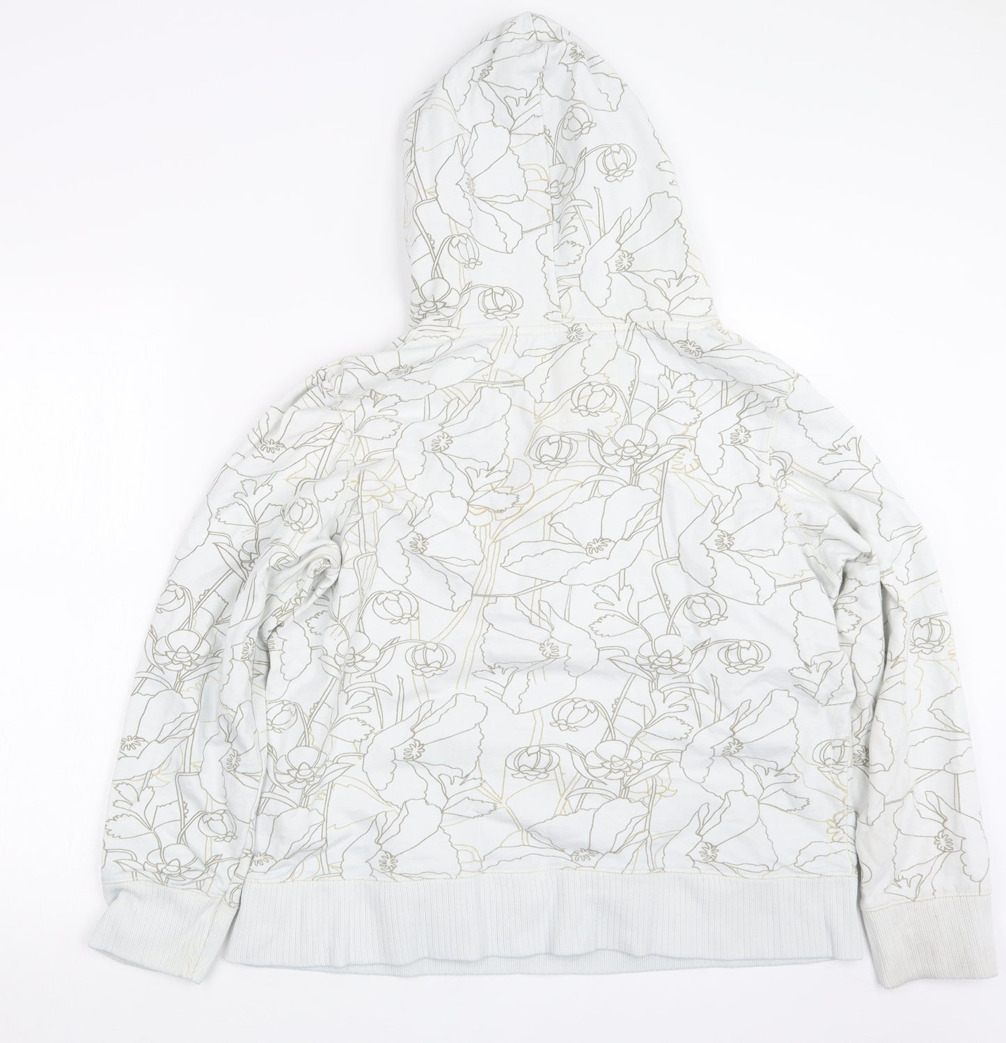 George Womens White Geometric  Pullover Hoodie Size 20