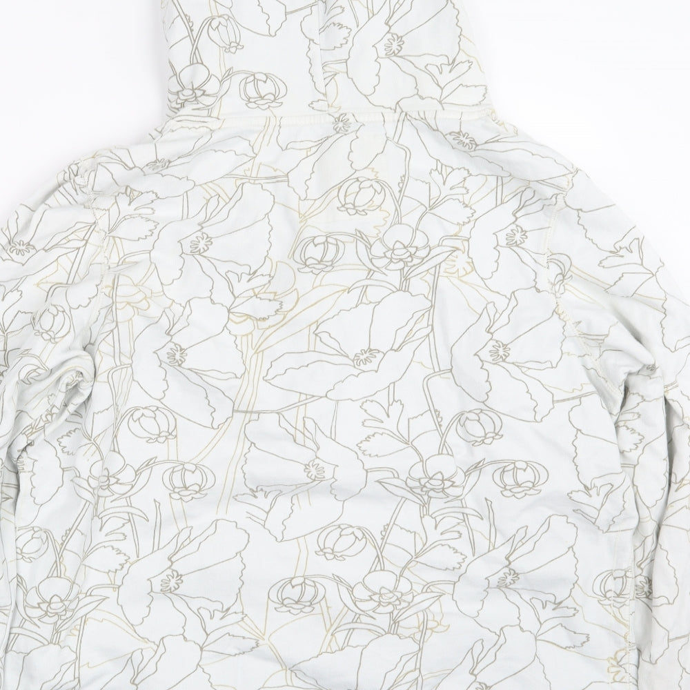 George Womens White Geometric  Pullover Hoodie Size 20