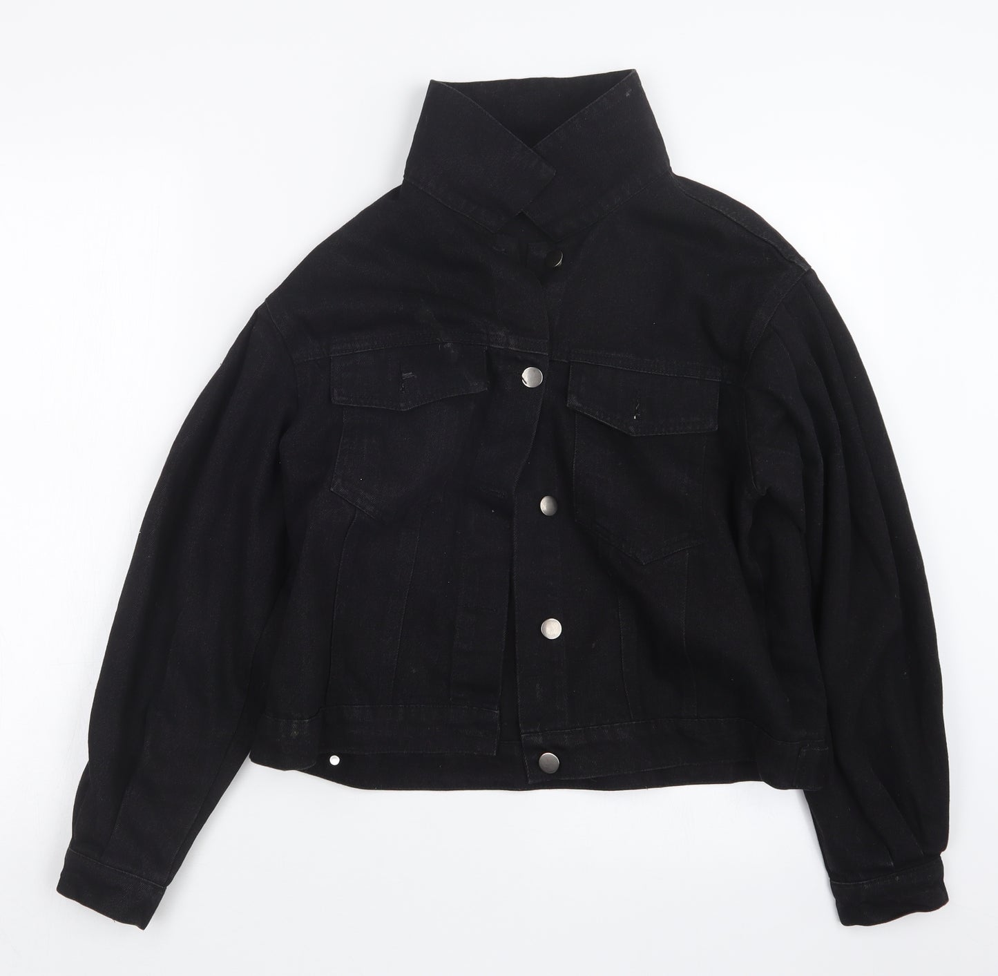 SheIn Womens Black  Denim Jacket  Size XS