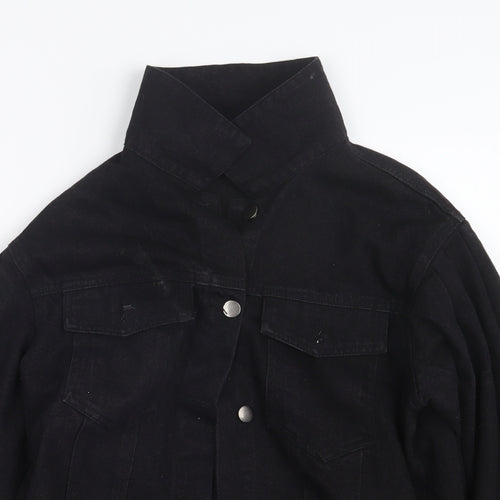SheIn Womens Black  Denim Jacket  Size XS