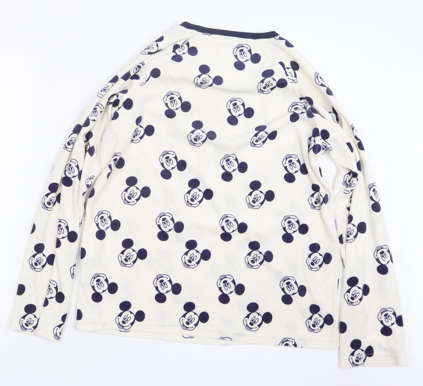 Love to Lounge Womens Blue Geometric  Top Pyjama Set Size 10  - Mickey Mouse