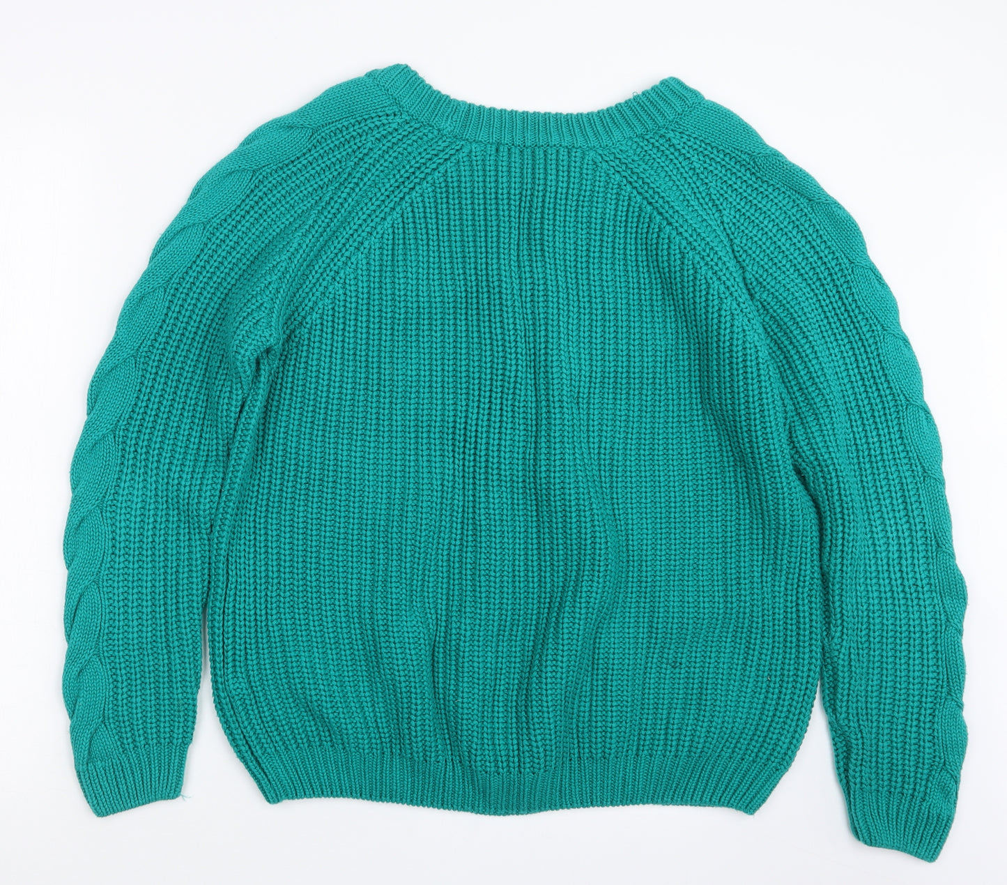 Marks and Spencer Womens Green  Knit Pullover Jumper Size 16