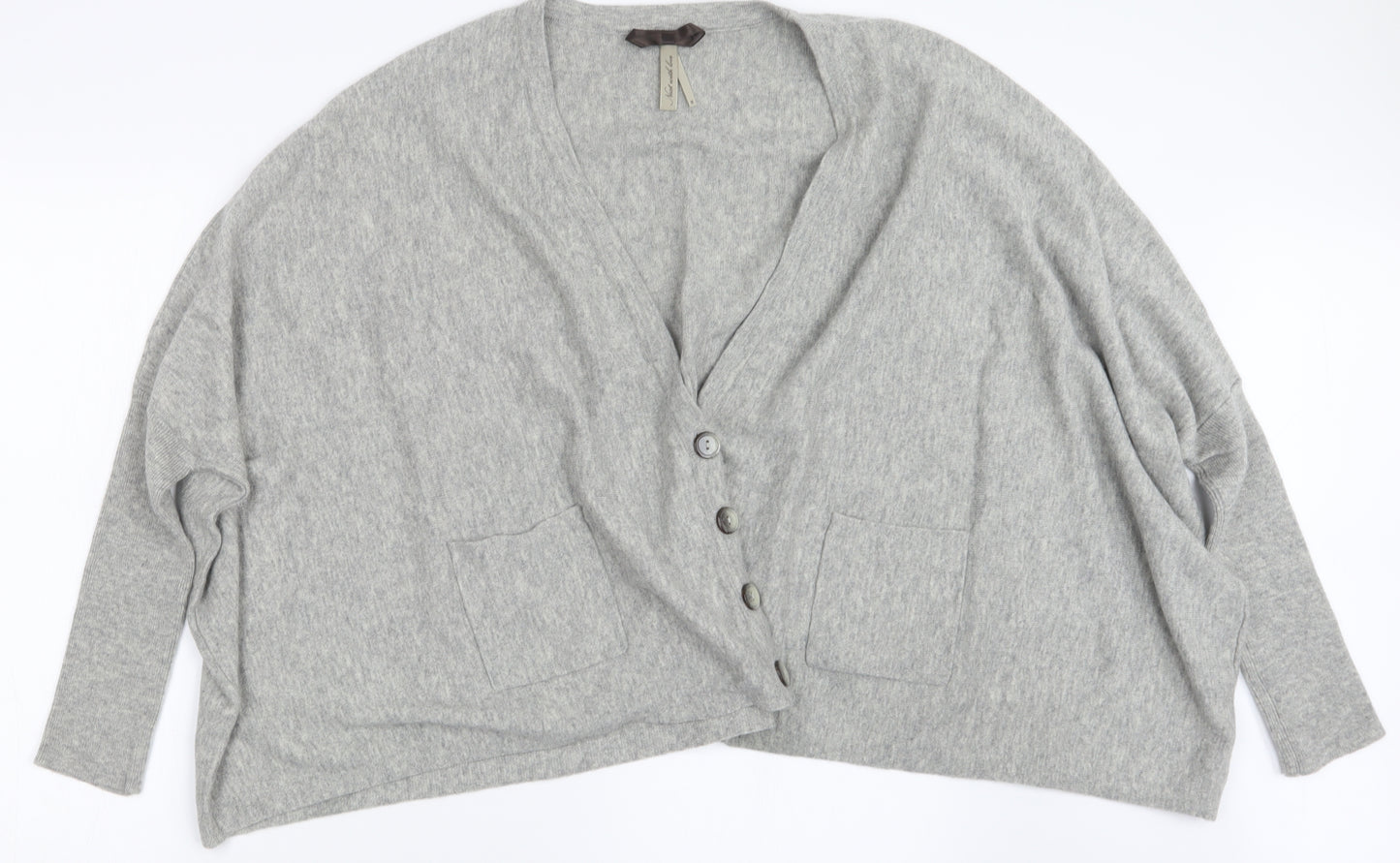 NEXT Womens Grey  Knit Cardigan Jumper Size M