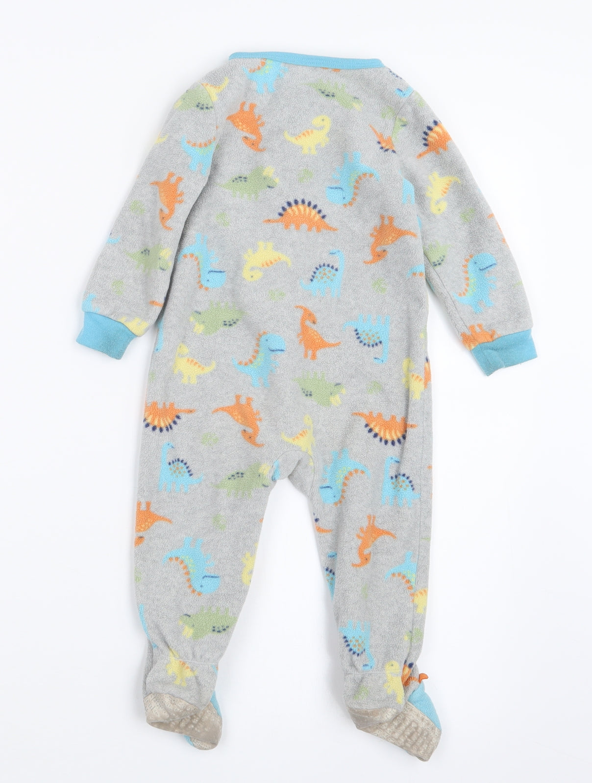 Absorba Boys Grey Geometric  Babydoll One Piece Size 12-18 Months