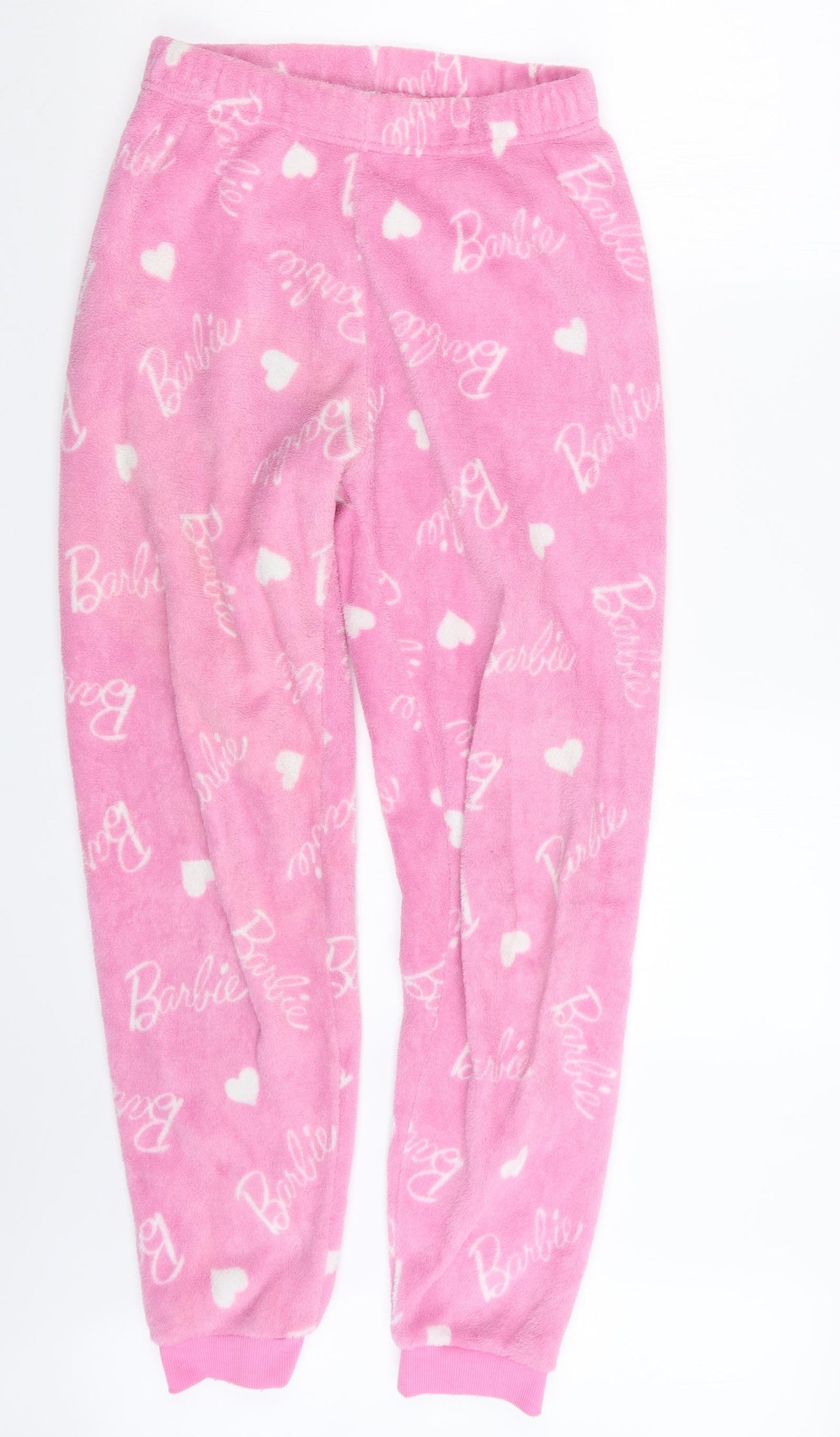 Love to Lounge Womens Pink Geometric  Capri Pyjama Set Size 10  - Barbie