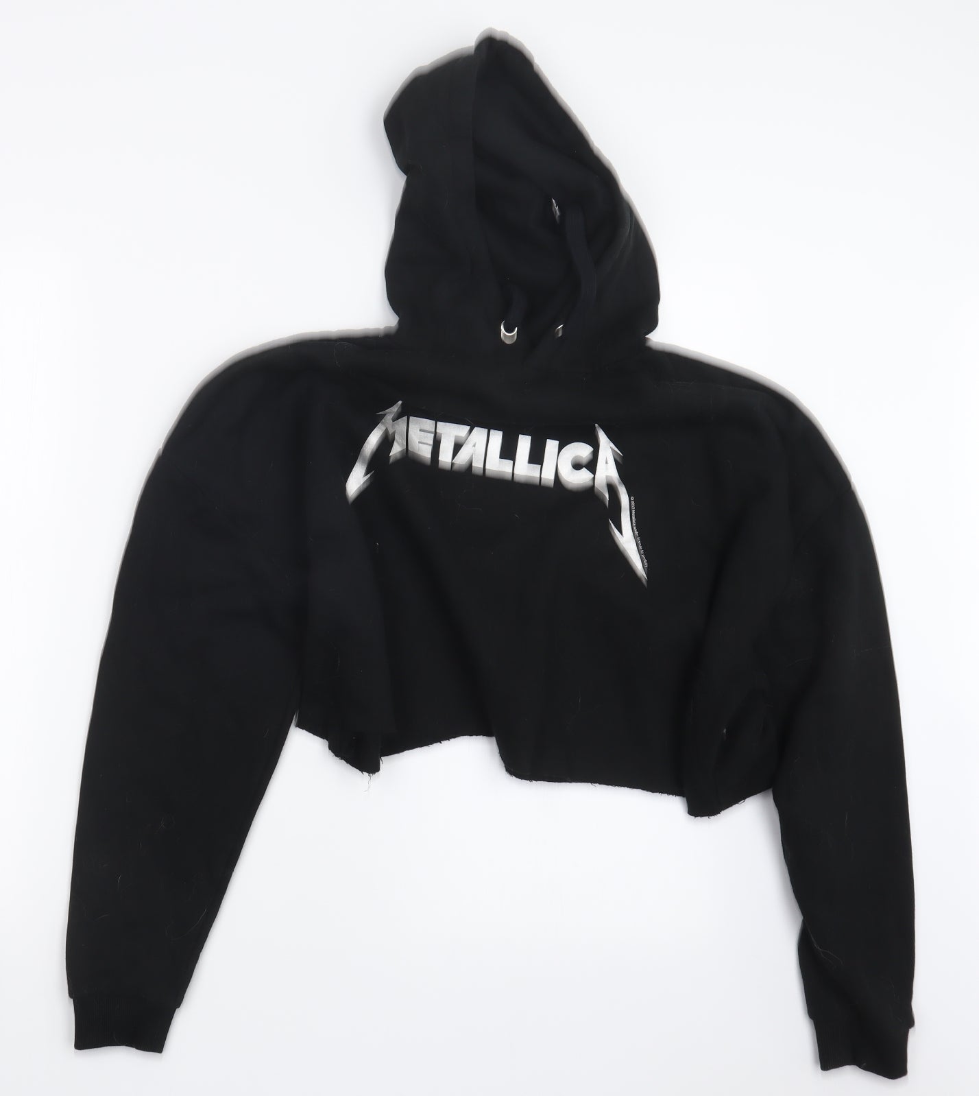 Divided by H&M Womens Black   Pullover Hoodie Size L  - Cropped