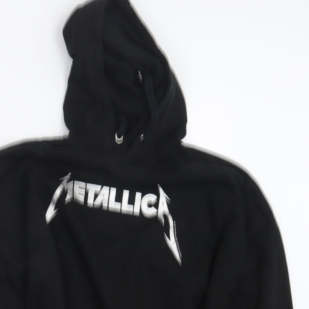 Divided by H&M Womens Black   Pullover Hoodie Size L  - Cropped