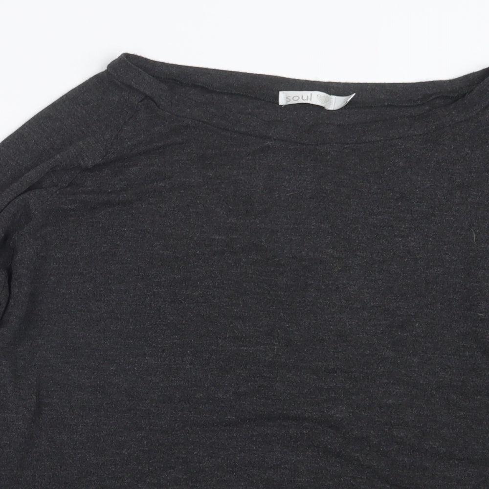 Soul Womens Grey   Basic T-Shirt Size XL