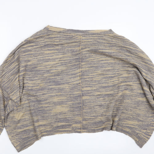 Marks and Spencer Womens Yellow  Knit Pullover Jumper Size 14