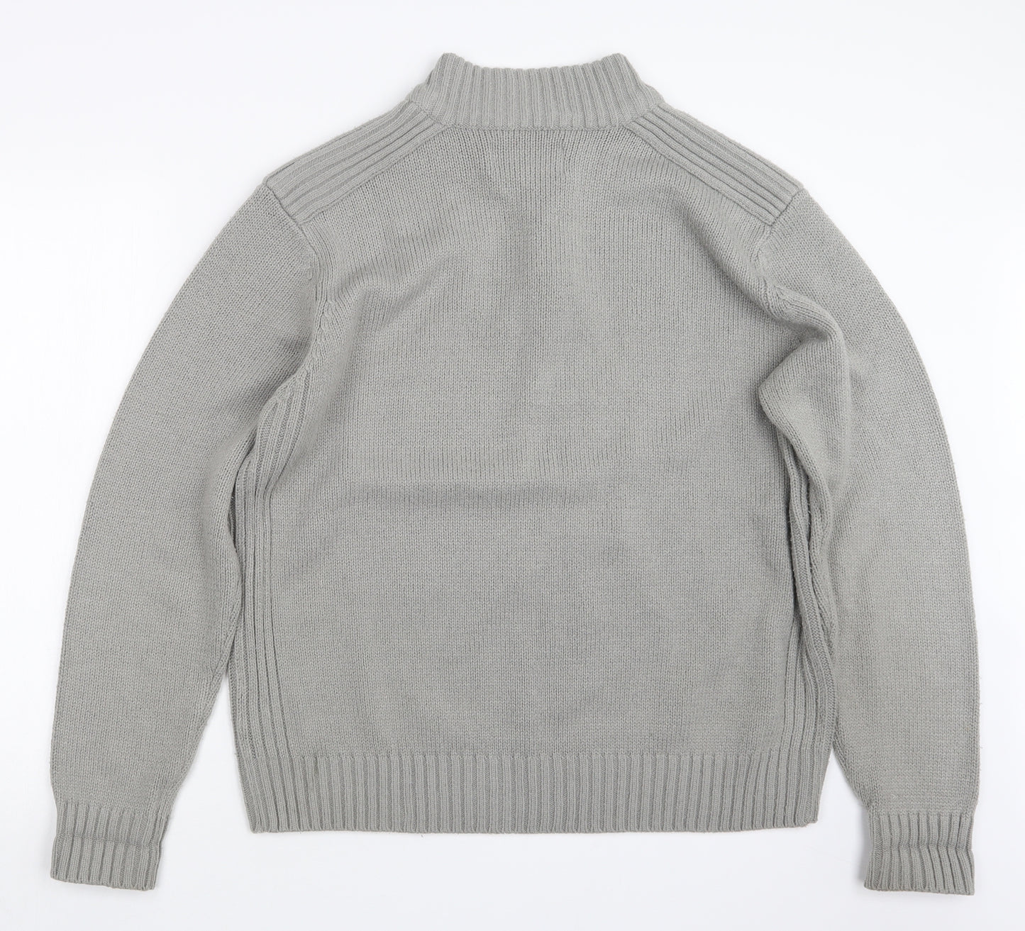 Hutson Harbour Mens Grey  Knit Pullover Sweatshirt Size XL
