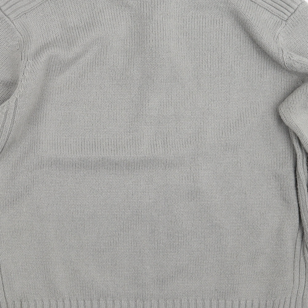 Hutson Harbour Mens Grey  Knit Pullover Sweatshirt Size XL