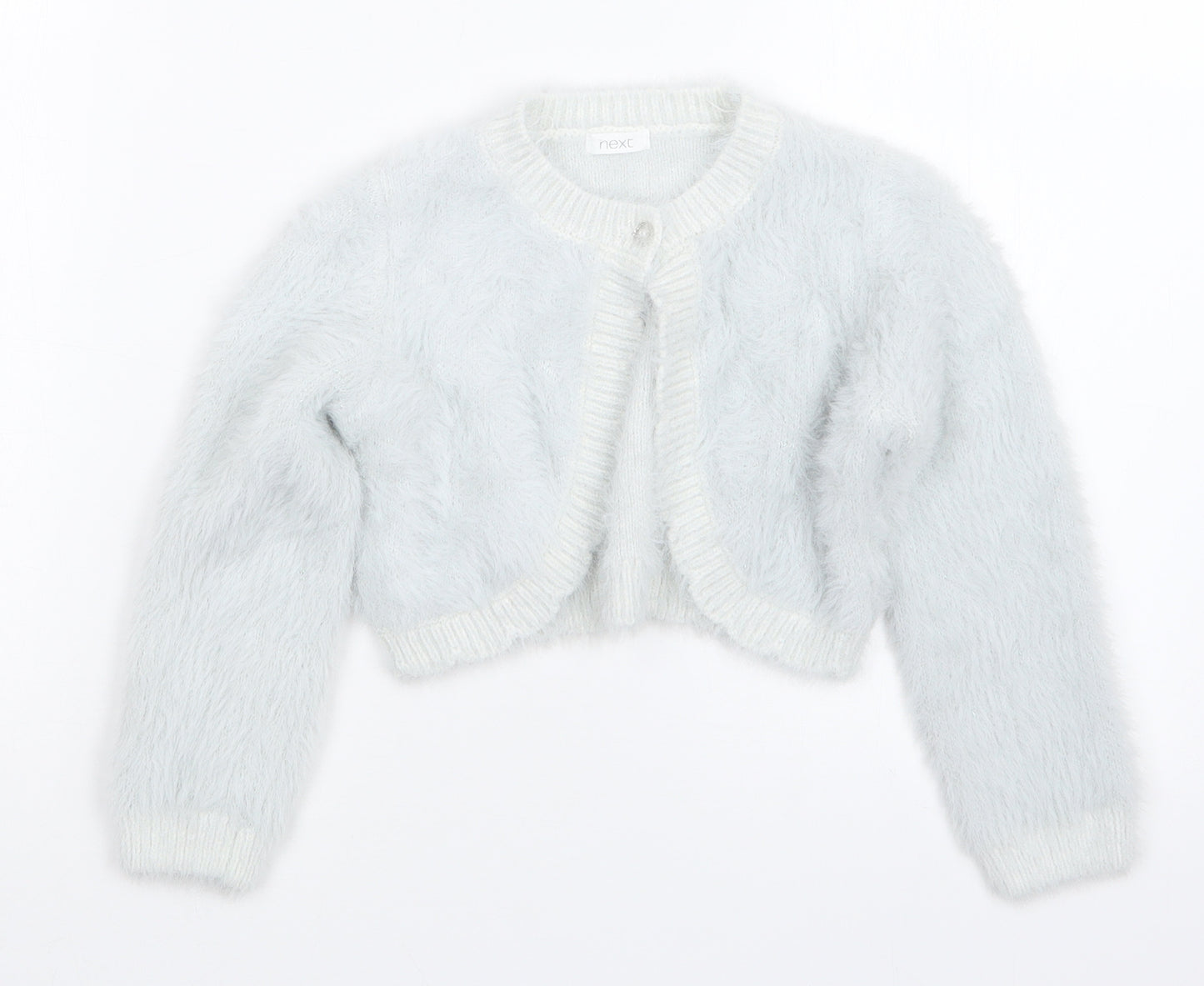 NEXT Girls Grey   Cardigan Jumper Size 3-4 Years