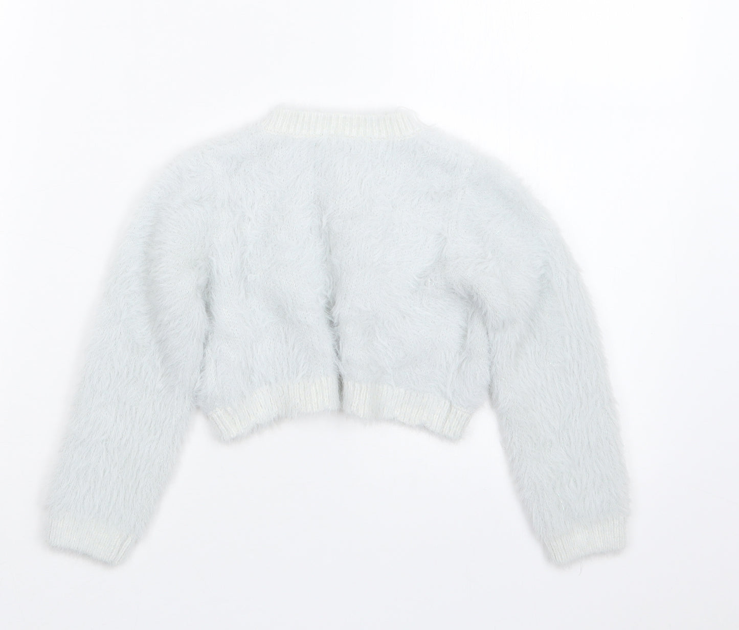 NEXT Girls Grey   Cardigan Jumper Size 3-4 Years