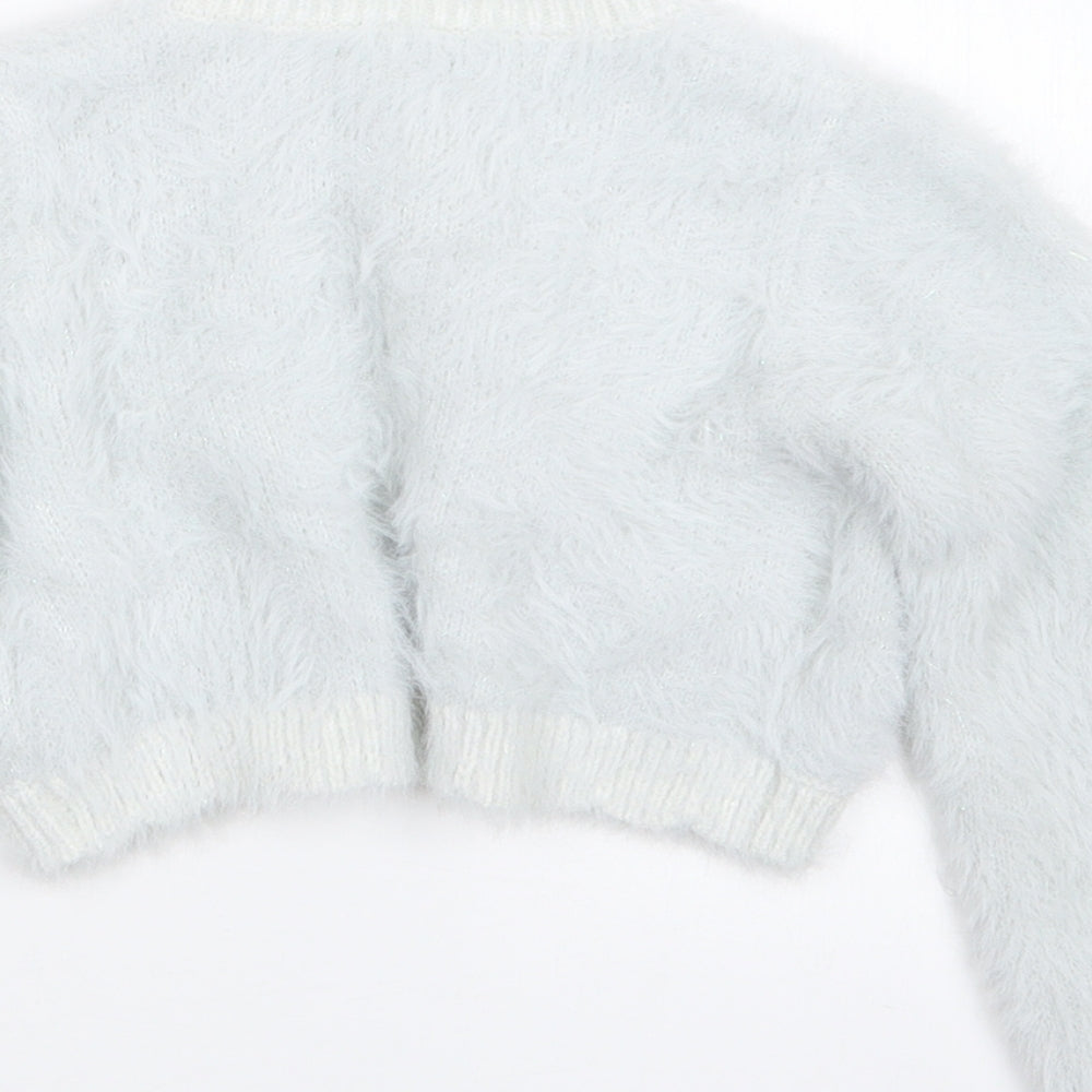 NEXT Girls Grey   Cardigan Jumper Size 3-4 Years
