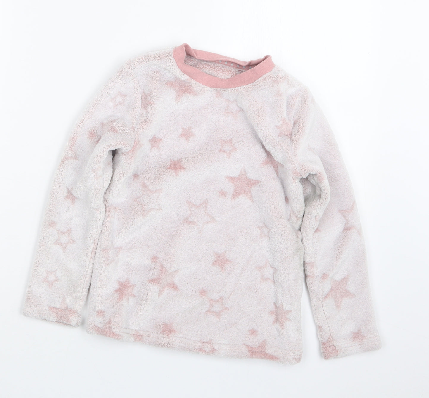 Nutmeg Girls Pink Geometric  Top Pyjama Set Size 6-7 Years