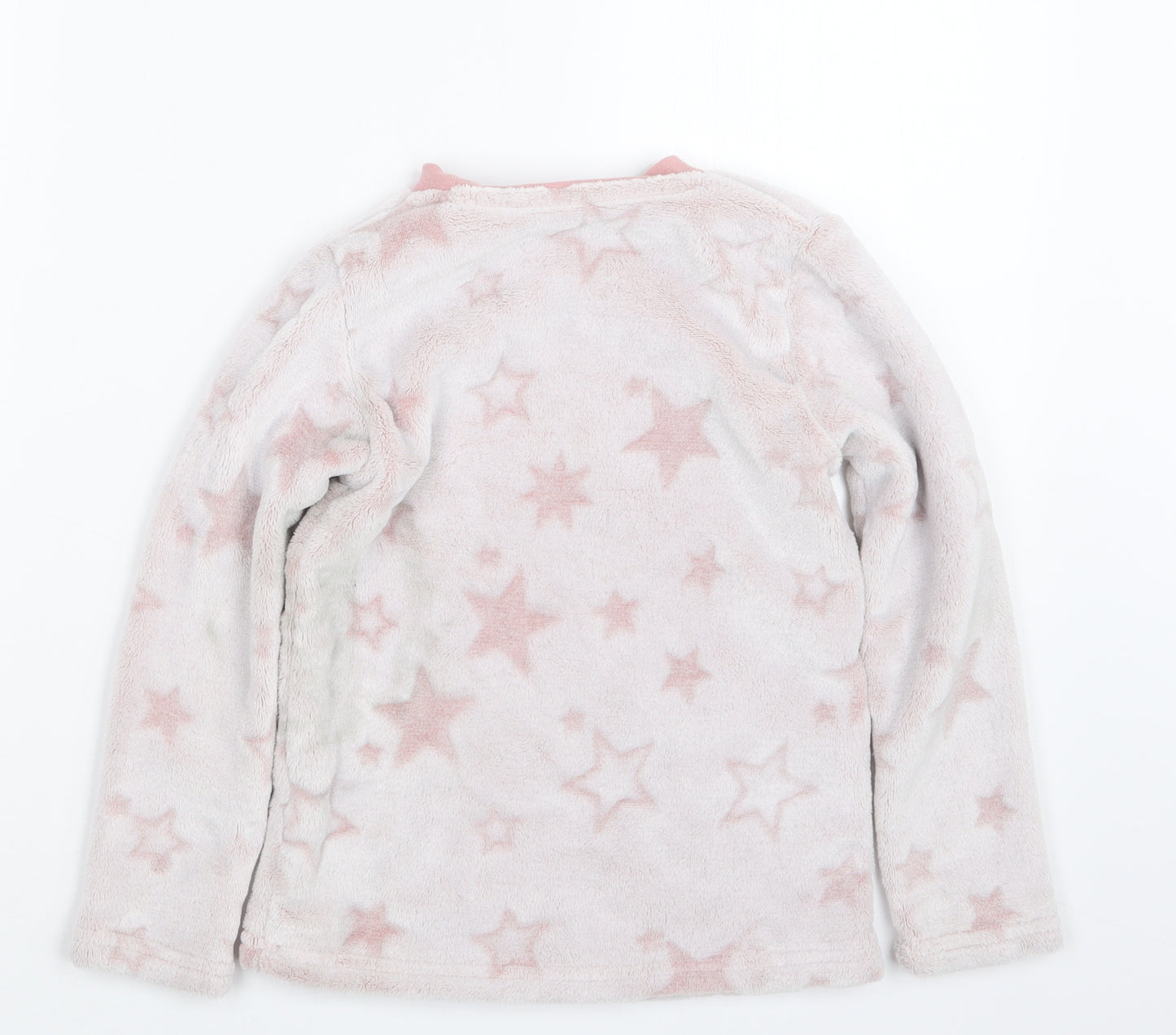 Nutmeg Girls Pink Geometric  Top Pyjama Set Size 6-7 Years
