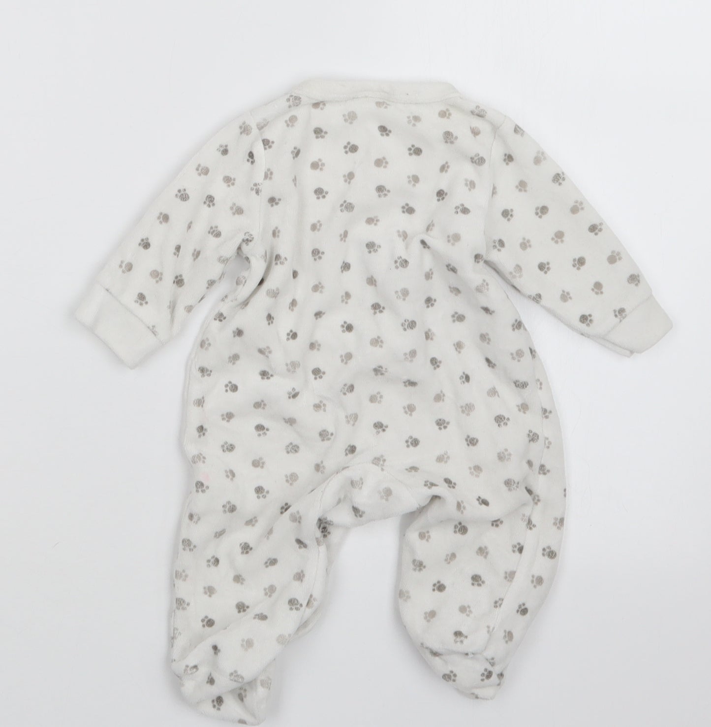 Boo Bear Boys Brown Geometric  Coverall Outfit/Set Size 0-3 Months