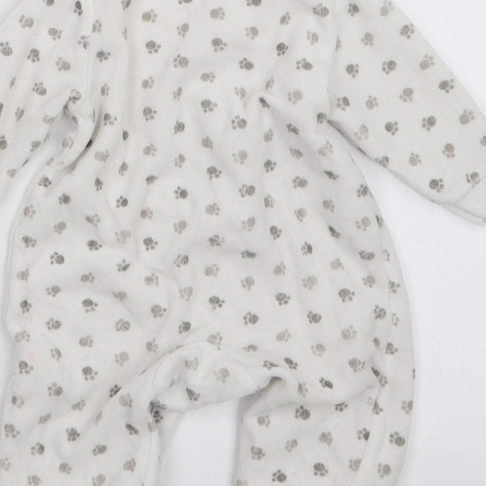 Boo Bear Boys Brown Geometric  Coverall Outfit/Set Size 0-3 Months