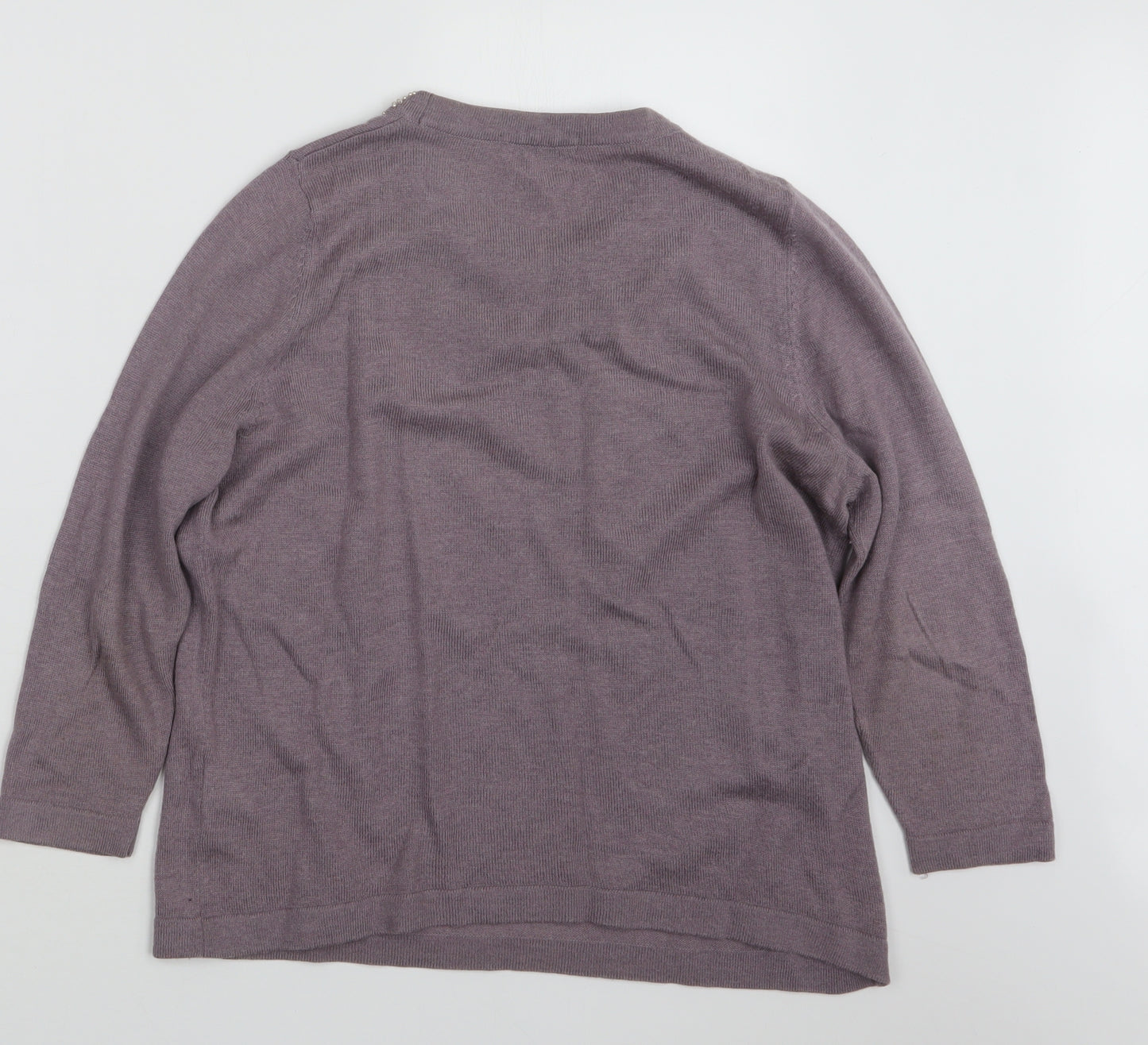 Marks and Spencer Womens Purple  Knit Pullover Jumper Size 12